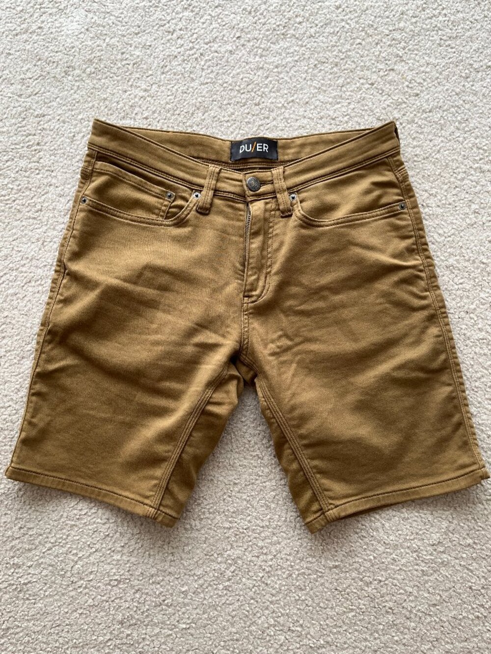 Duer Men's No Sweat Slim Short Tobacco